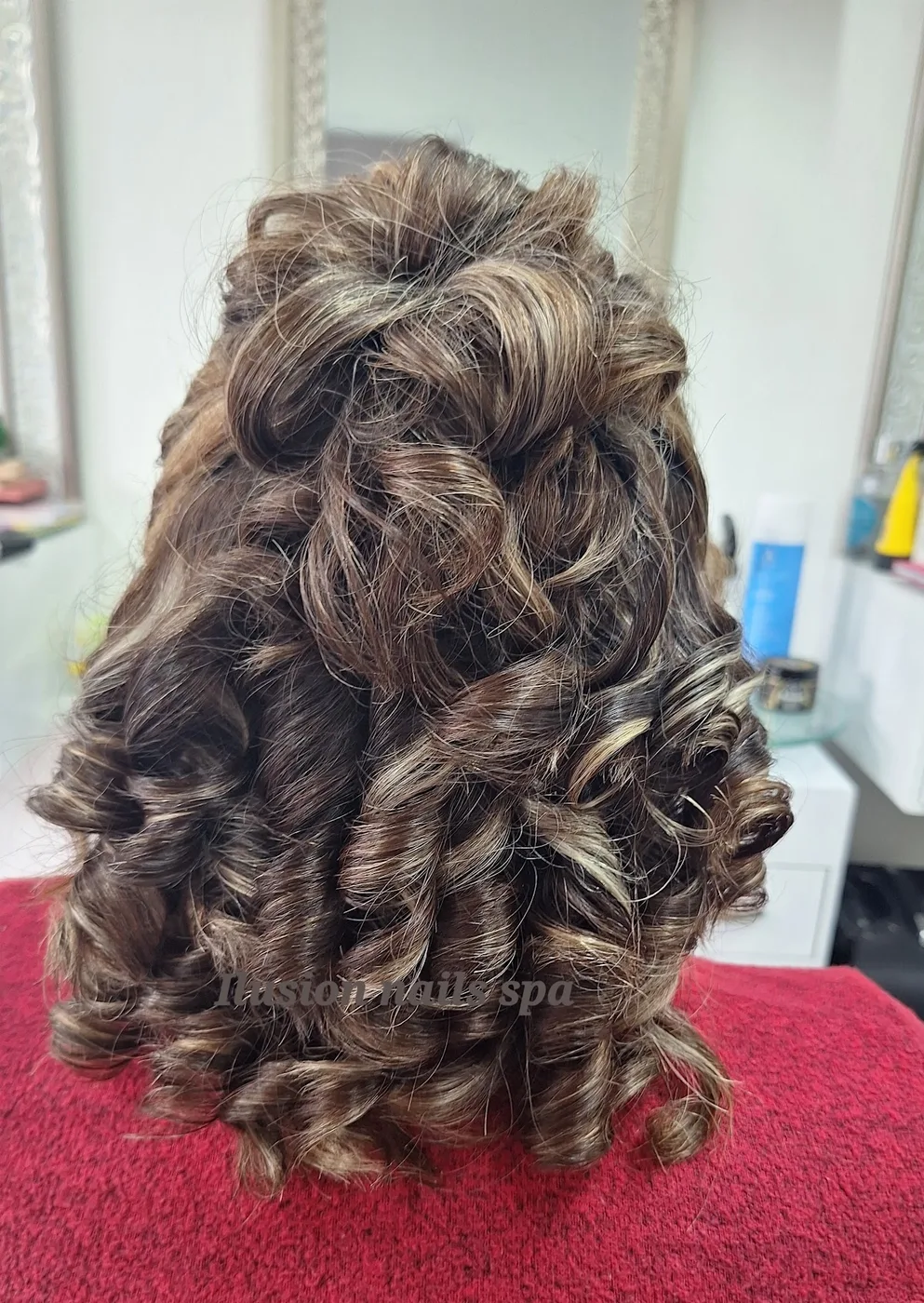 Peinado de rizos